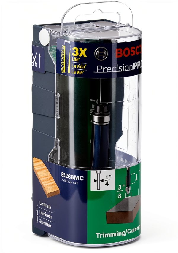 Bosch 85268MC 3/8 in. Double Flute Laminate Flush Trimming Router Bit-1