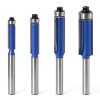 Flush Trim Router Bit Set 4PCS 1/4" Shank Top Bearing - Wolfride-0