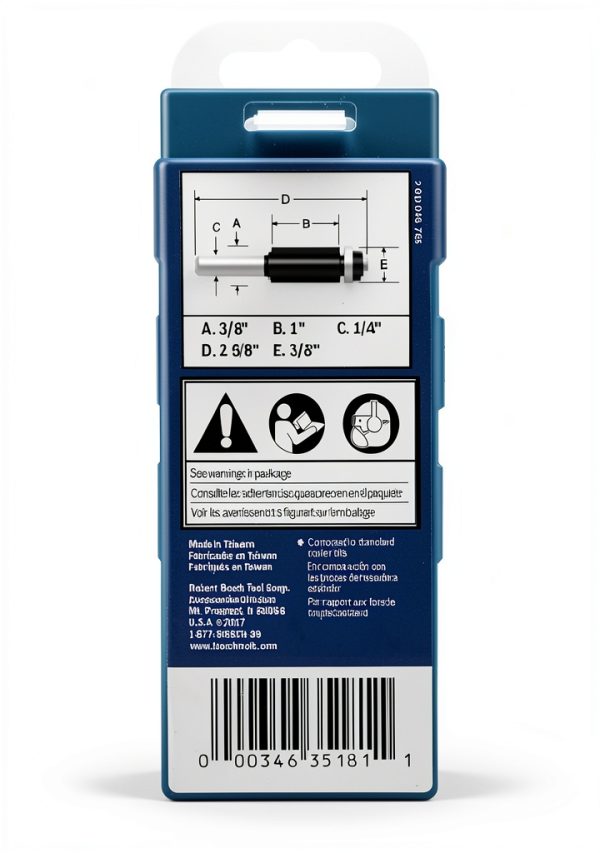 Bosch 85268MC 3/8 in. Double Flute Laminate Flush Trimming Router Bit-4