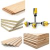 Yakamoz 4Pcs 1/4 Inch Shank Hinge Mortising Flush Trim Template Router Bit Set with Ball Bearing Carbide Tipped Router Bits Wood Milling Cutter Tool-5