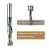 HOZLY 1/8" Shank Compression CNC Router Bits Spiral End Mill 10PCS DLC-4